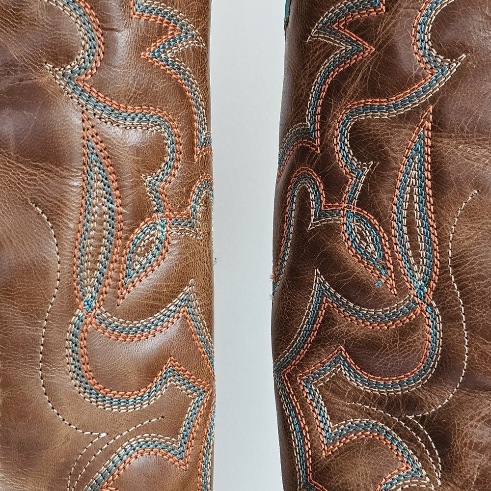 Authentic Laredo Western Odie Sqaure Toe Casual Boots Mid Calf Cowboy Shoe, 9D - Picture 8 of 15